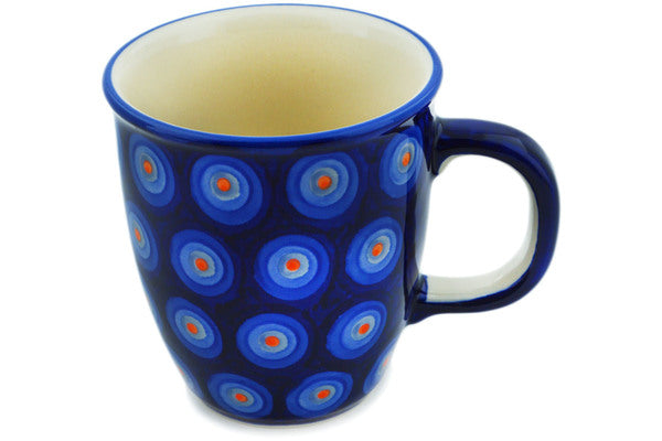 Polish Pottery Unique Mug 10 oz Whirlpool Pattern