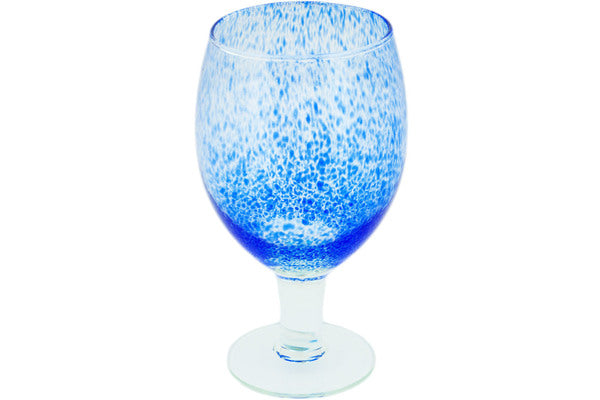Glass Glass 15 oz Frosty Blue Pattern