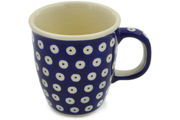 Polish Pottery 10 oz Mug Peacock Eyes