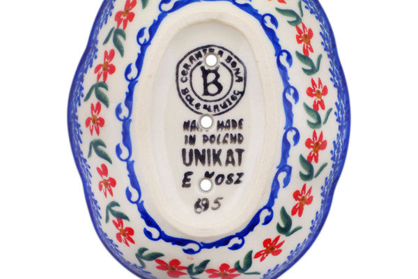 Polish Pottery 5" Soap Dish Fanciful Ladybug - Thumbnail 3