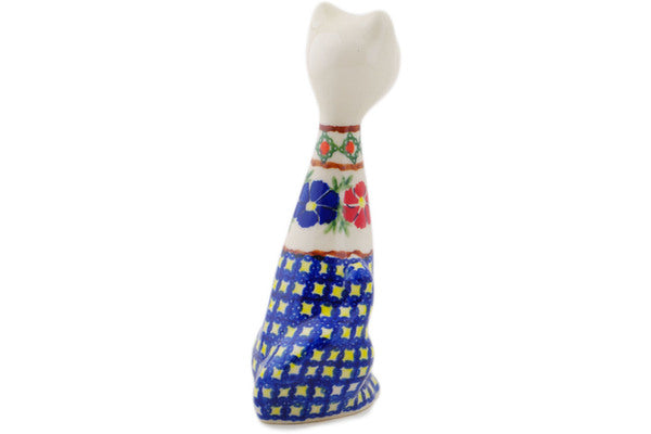 Polish Pottery 10" Cat Figurine - Thumbnail 3
