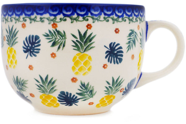 Polish Pottery 23 oz Mug Pineapple Parade
