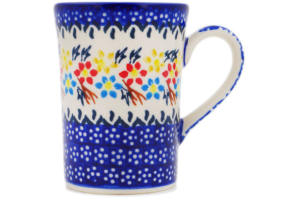 Polish Pottery 10 oz Mug Spring Flower Ring