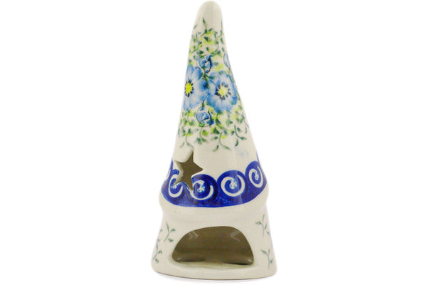 Polish Pottery 7" Candle Holder Gorgeous Morning Glory UNIKAT - Thumbnail 2