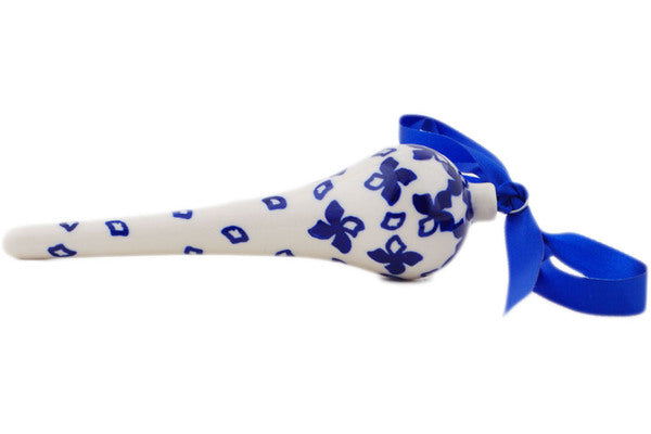 Polish Pottery 5" Christmas Ball Ornament Windmill UNIKAT