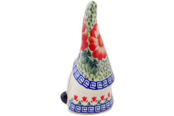 Polish Pottery 7" Gnome Figurine Happiness UNIKAT - Thumbnail 2