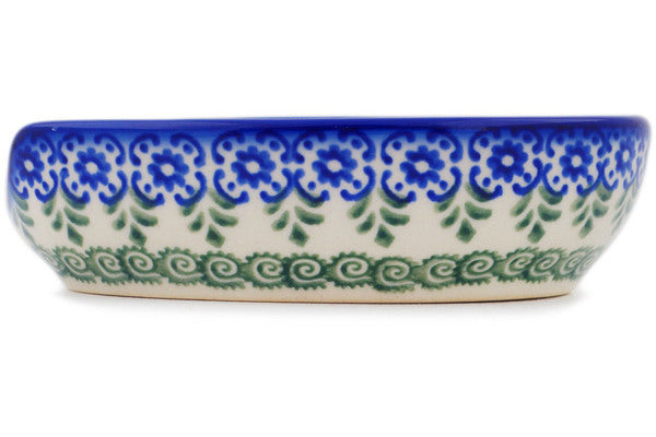 Polish Pottery 5" Spoon Rest Ring Of Meadow Flowers