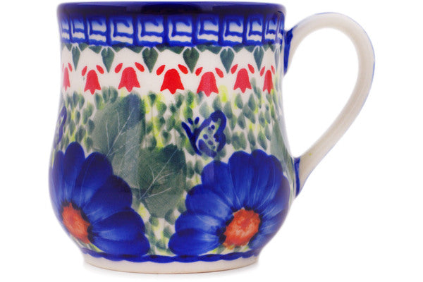 Polish Pottery 13 oz Mug Brilliant Butterfly Popp - Thumbnail 2