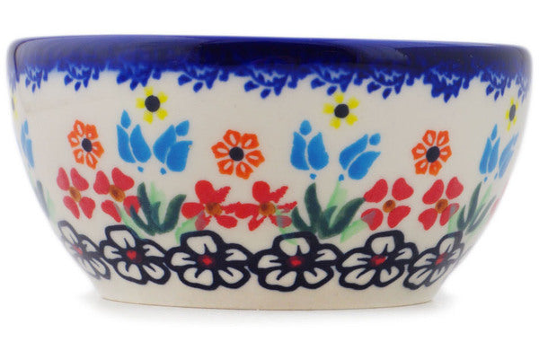 Polish Pottery 4" Bowl Fanciful Ladybug - Thumbnail 3