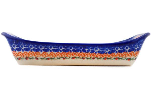 Polish Pottery 9" Platter with Handles UNIKAT - Thumbnail 2