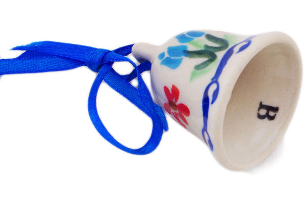 Ceramika Bona Polish Pottery Bell Ornament - Thumbnail 3