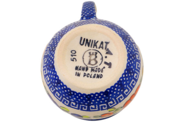 Polish Pottery 8 oz Bubble Mug Fall Garden - Thumbnail 4