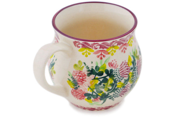 Polish Pottery 12 oz Mug Thriving Thistle Wreath - Thumbnail 3