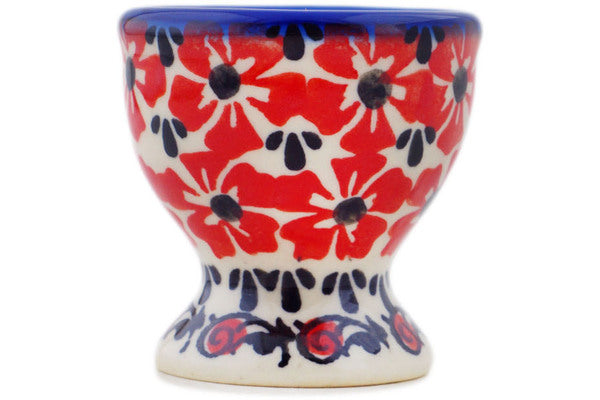 Polish Pottery 2" Egg Holder Hawaiian Bliss