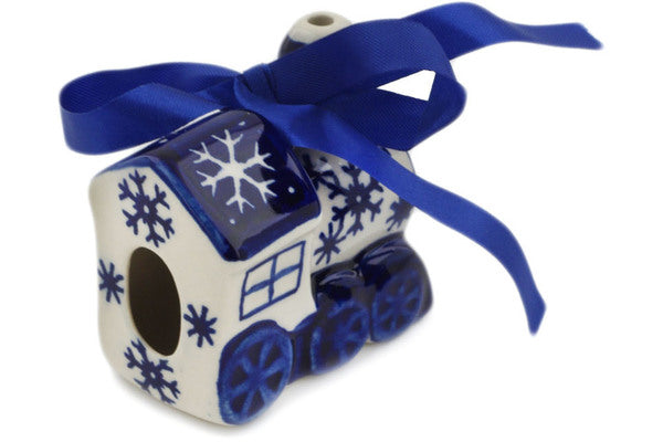 Manufaktura Polish Pottery Train Ornament - Thumbnail 4