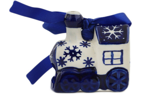Manufaktura Polish Pottery Train Ornament