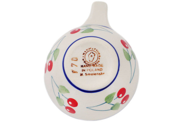 Polish Pottery 1/2 Cup Measuring Cup Summer Cherries - Thumbnail 4