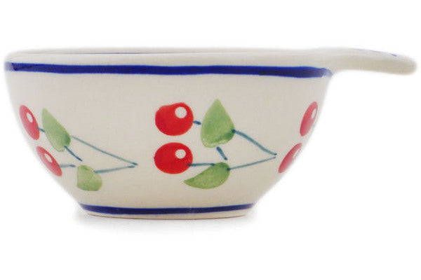 Polish Pottery 1/2 Cup Measuring Cup Summer Cherries - Thumbnail 3