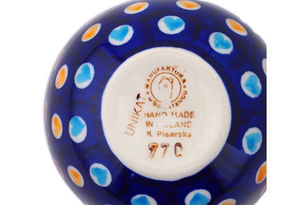 Heart Disco Polish Pottery Measuring Cup - Thumbnail 4