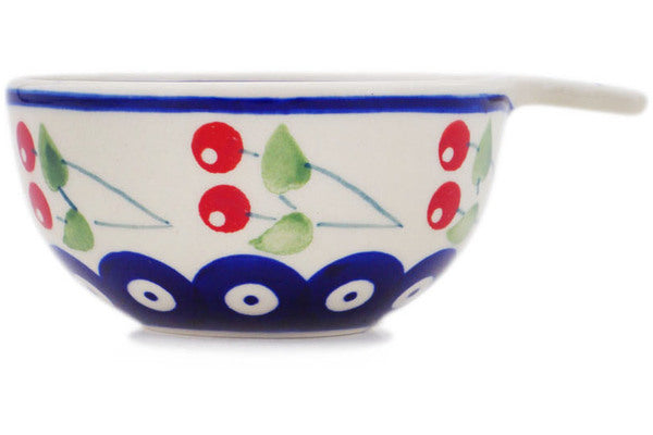 Polish Pottery 1/2 Cup Measuring Cup Summer Cherries - Thumbnail 5