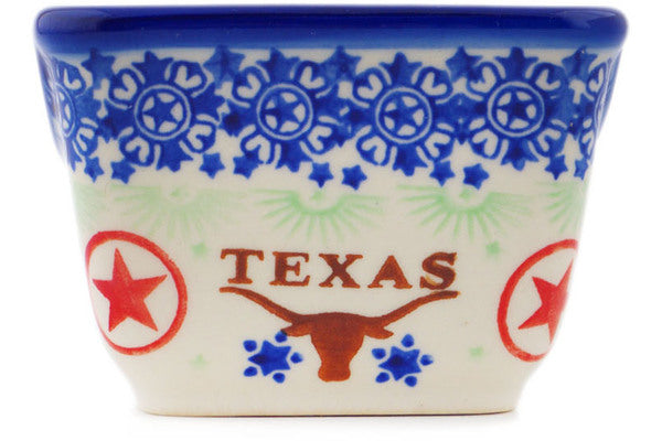 Polish Pottery 3" Sugar Packet Holder Texas State - Thumbnail 2