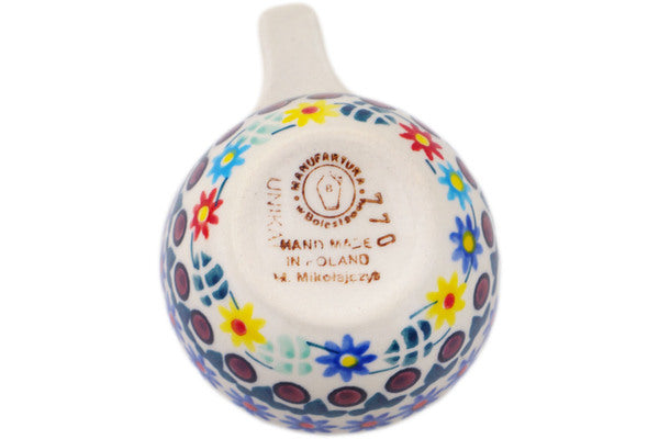 Polish Pottery 1/4 Cup Measuring Cup Primary Spring - Thumbnail 4