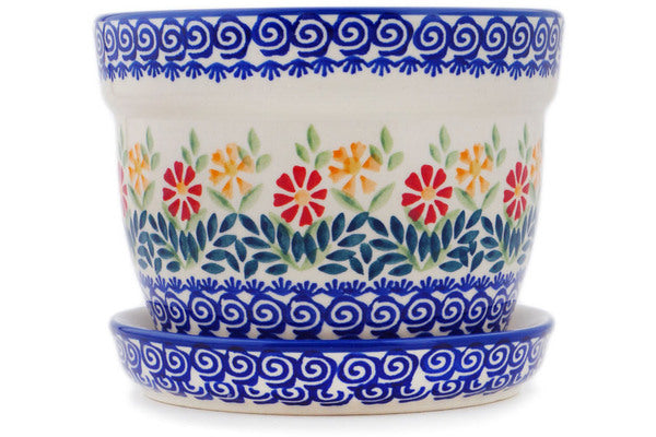 6" Planter - Wave Of Flowers - Thumbnail 2