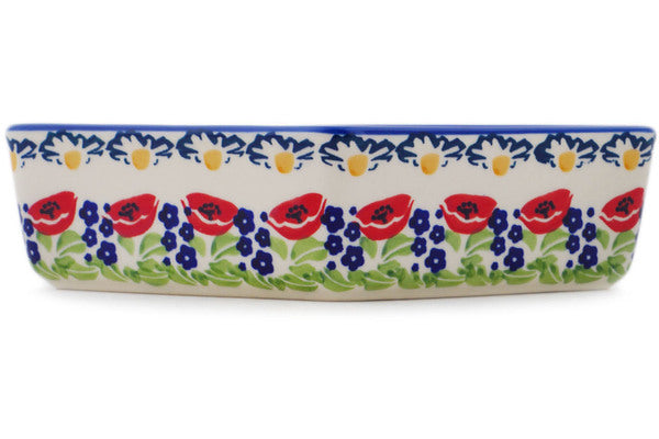 Polish Pottery 8" Bowl Wild Poppies UNIKAT - Thumbnail 3