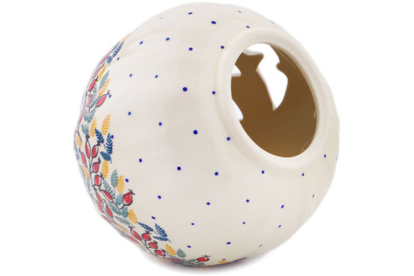 Manufaktura Polish Pottery Jack O Lantern Candle Holder - Thumbnail 5