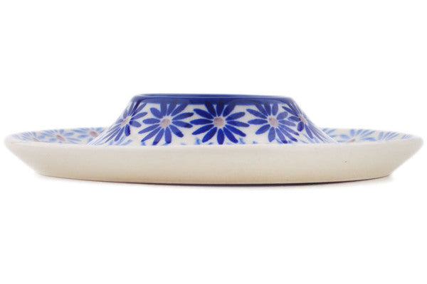 Polish Pottery 5" Egg Plate Calm Radiance UNIKAT - Thumbnail 3