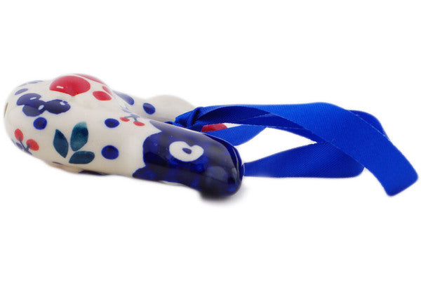 Polish Pottery Chicken Ornament Burst Of Berries - Thumbnail 3