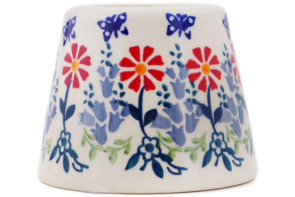 Polish Pottery 3\" Egg Holder Last Summer Flowers