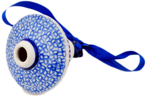 Polish Pottery Christmas Tree Ornament Winter Sights UNIKAT - Thumbnail 3