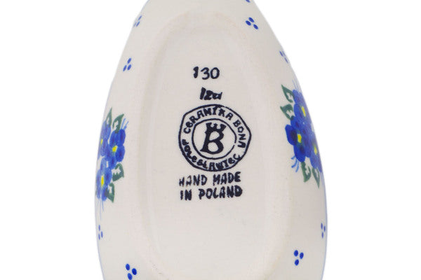 Polish Pottery 5" Spoon Rest Poppy Triad - Thumbnail 4