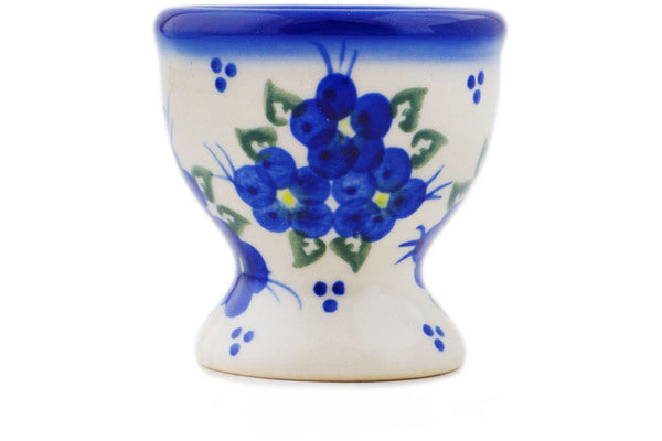 Polish Pottery 2" Egg Holder Poppy Triad