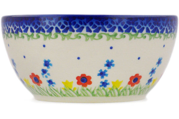 Polish Pottery 5" Bowl Primary Spring - Thumbnail 3