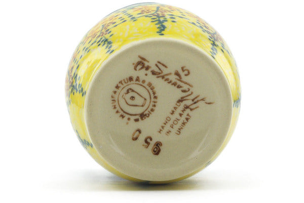 Polish Pottery 4\" Jar with Lid - Thumbnail 4