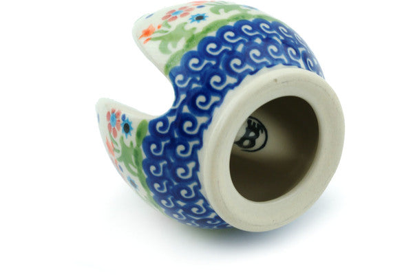 Polish Pottery 3" Napkin Holder Spring Flowers - Thumbnail 2