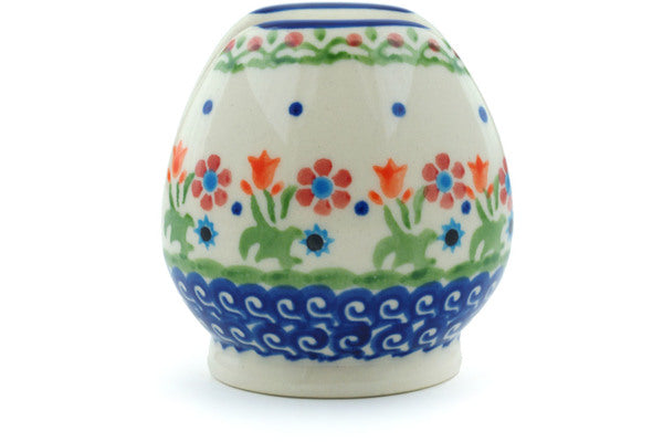 Polish Pottery 3" Napkin Holder Spring Flowers