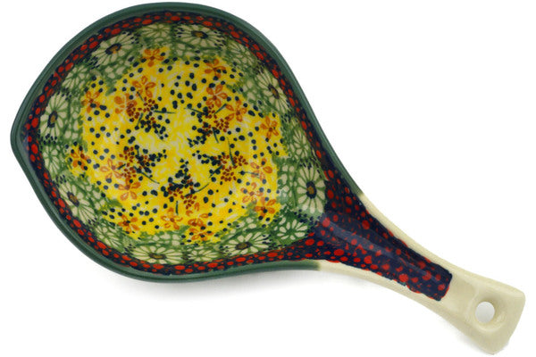 Polish Pottery 8" Condiment Dish Sunshine Grotto UNIKAT - Thumbnail 3