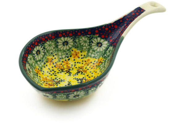 Polish Pottery 8" Condiment Dish Sunshine Grotto UNIKAT - Thumbnail 2