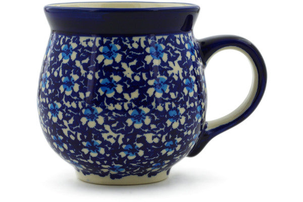 Polish Pottery Bubble Mug Flowers On The Lake