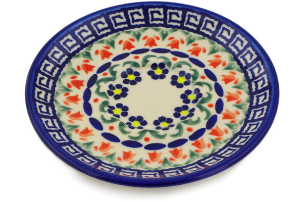 Polish Pottery 5" Saucer Brilliant Butterfly Popp UNIKAT - Thumbnail 3