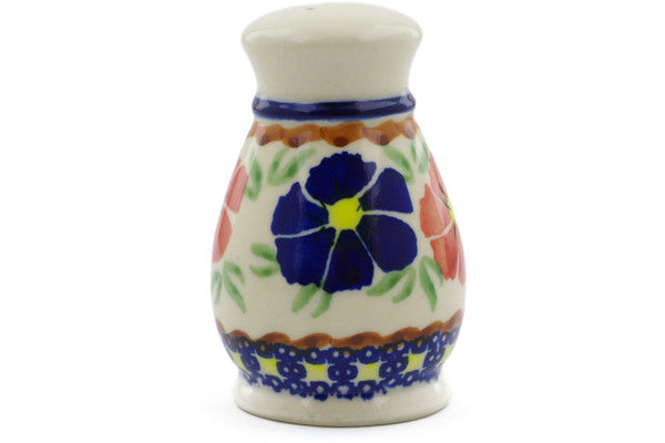 Polish Pottery 3" Pepper Shaker Paradise Poppy - Thumbnail 3