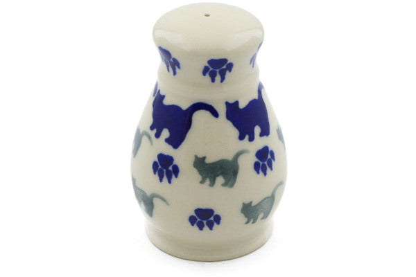 Polish Pottery 3" Salt Shaker Boo Boo Kitty Paws