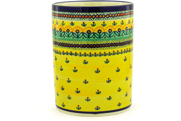 Polish Pottery Utensil Jar