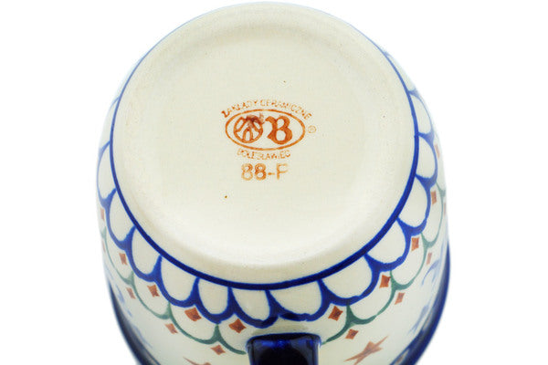 Polish Pottery 12 oz Mug Wujek-Uncle - Thumbnail 4