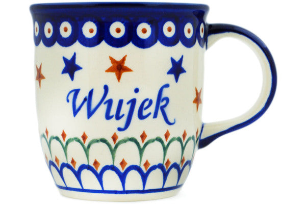 Polish Pottery 12 oz Mug Wujek-Uncle - Thumbnail 2