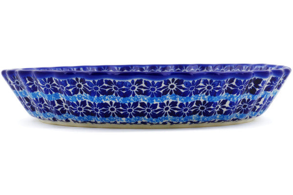 Ceramika Bona Polish Pottery Fluted Pie Dish - Thumbnail 3