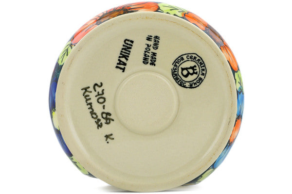 Polish Pottery 6" Heater Butterfly Splendor UNIKAT - Thumbnail 4